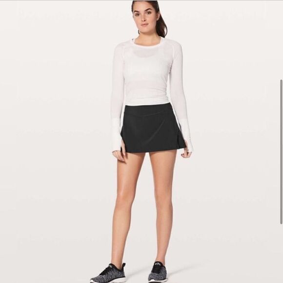 Lululemon Play Off The Pleats Skirt Skort Black - Picture 15 of 15